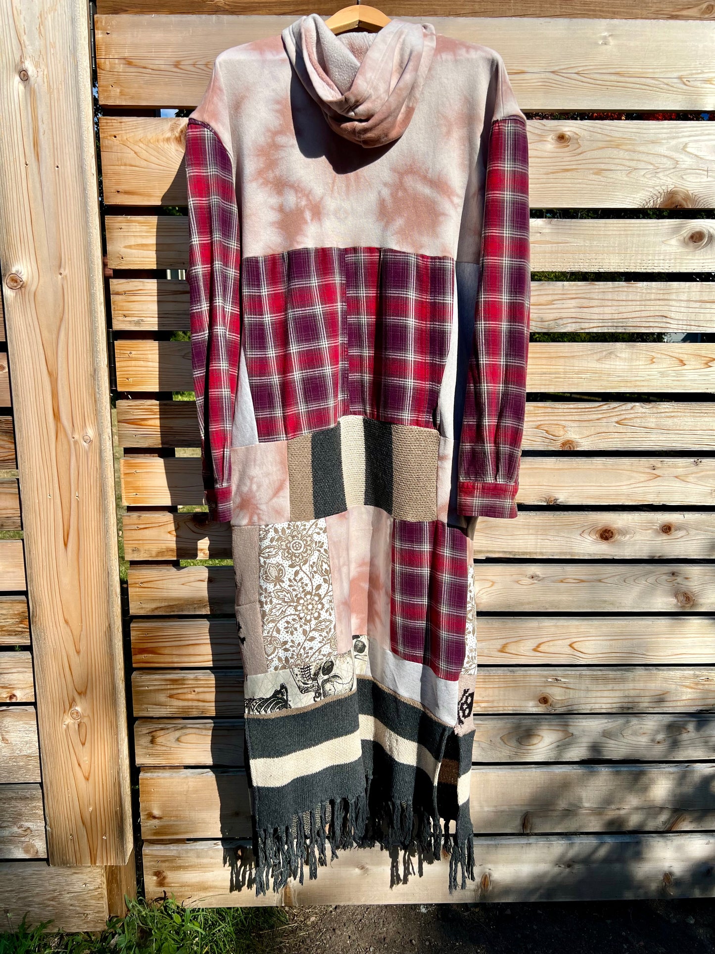 Sz MD Upcycled Flannel SRESS - Sarah