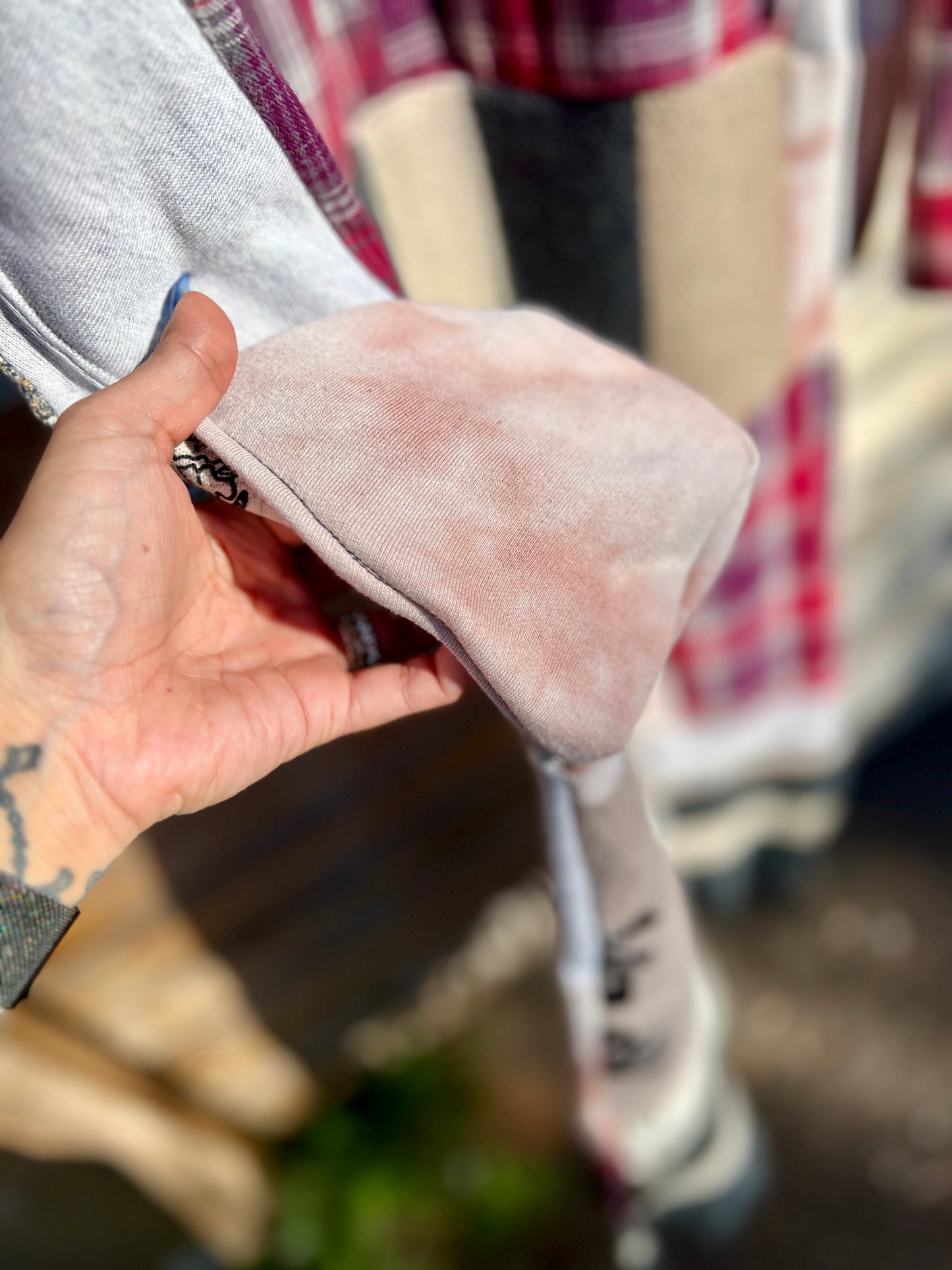 Sz MD Upcycled Flannel SRESS - Sarah